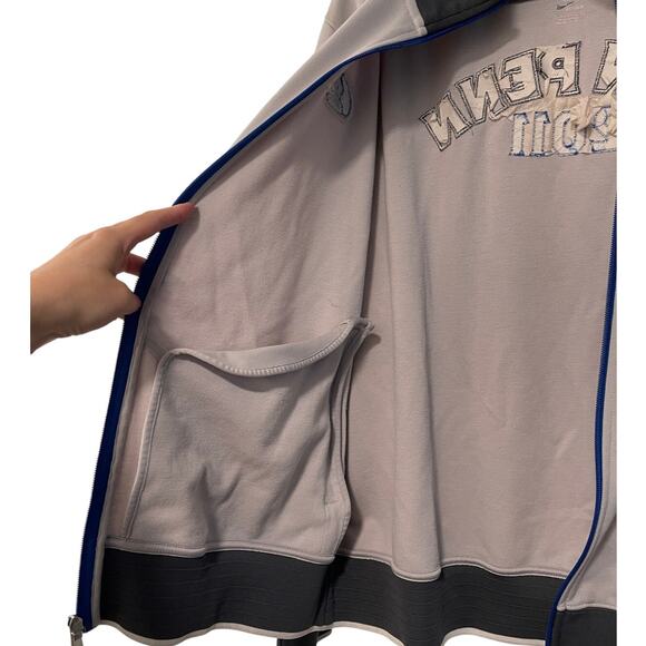 Nike Vintage Men's L RUN PENN State Track Jacket Team Issued 2011 Varsity Gray - Picture 6 of 9